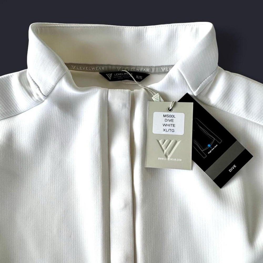 Levelwear Dive Performance Half-Zip Mock Neck Pullover White Women’s XL Golf NWT - Picture 6 of 8